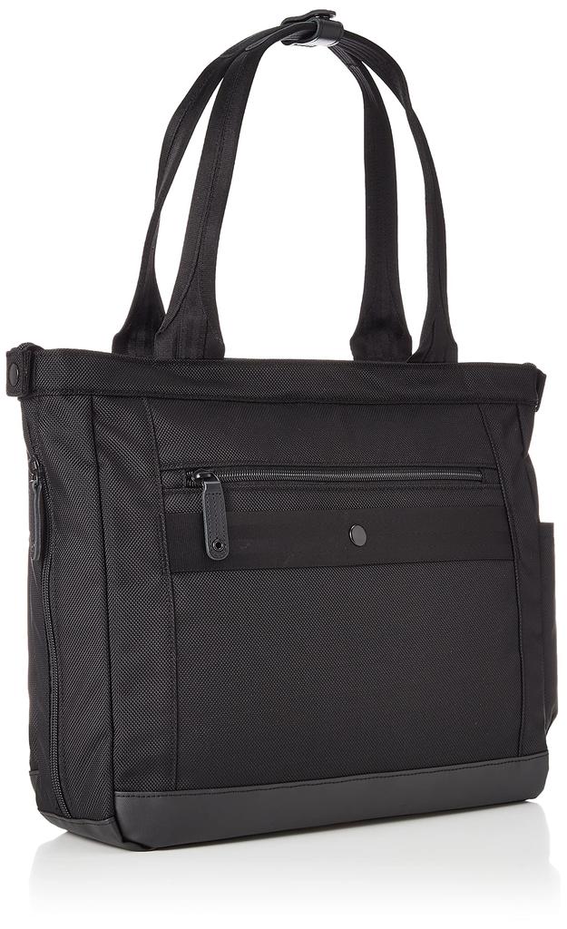 Beyond Business Large Water Mobile Twisted Black [IS Plus] Tote, Lightweight, Multifunctional, Capacity, Repellent, Storage, Carry-On, Nylon,