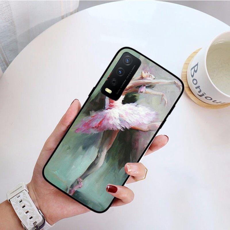Ballett tanzendes Mädchen Ballerina Ölgemälde Handyhülle Für vivo Y31 Y30 Y33S Y11S Y12 Y17 Y20 Y21S Y1S Y53S Y15 Y19 Y91C V23Hülle