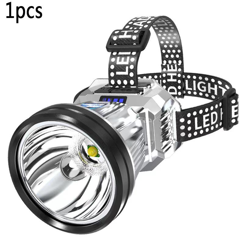 

LED Strong Light Headed lamp Outdoor Waterproof Fishing Light USB Rechargeable Ultra Bright Head Mounted Flashlight