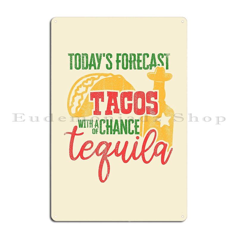

Tacos And Tequila Lovers Funny Cinco De Mayo Best Tequila Gift Mexico Mexican Metal Plaque Poster Plaques Home Tin Sign Poster 20x30cm（7.8x11.8inch）