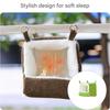 Soft USB Heated Bird Nest Comfortable Hanging House for Parrots with Modifiable Temperature Control Fleece