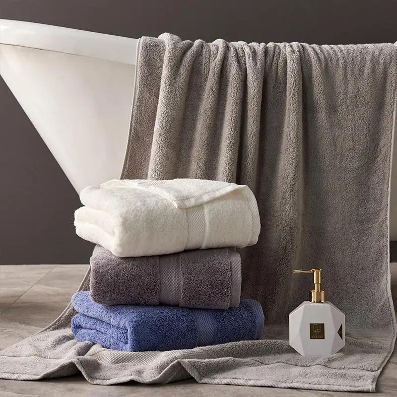 800g High Quality Long-staple Cotton Bath Towel Household Hotel Bathroom Big Towel Men's And Women's Adult Bath Towel