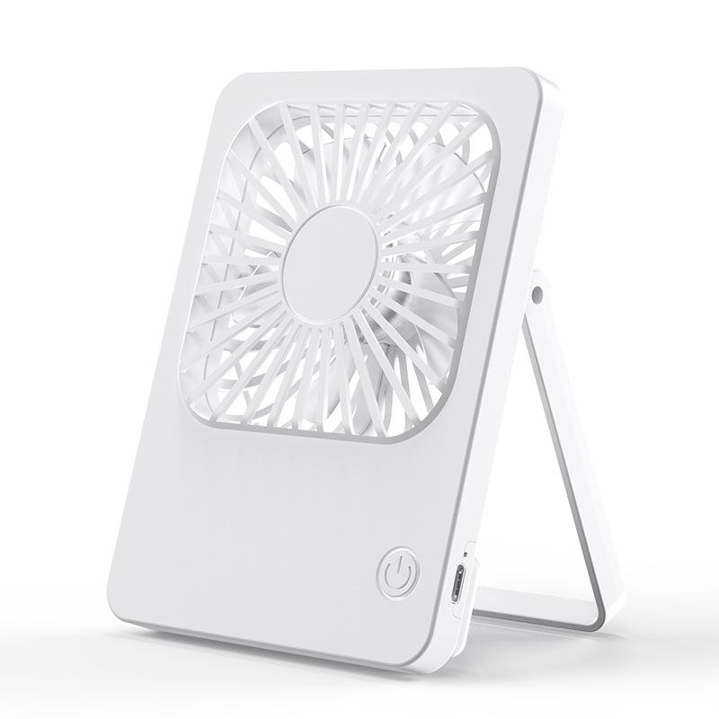 Silent Mini Portable USB Desktop Fan - Foldable & Rechargeable 142x104x27.5 mm