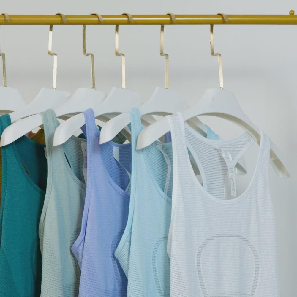 Vysoce elastická bezešvá dámská rychleschnoucí prodyšná fitness vesta na jógu bez rukávů