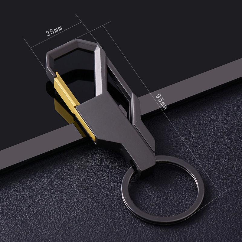 Men's Titanium Alloy Key Chain Pendant with Stainless Steel Ring