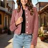 Giacca Corta da Donna Cappotto Retro
