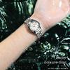 Orologio da donna di nuova tendenza della moda 2024, orologio da ragazza decorato con diamanti in cristallo con taglio a diamante, calendario impermeabile luminoso