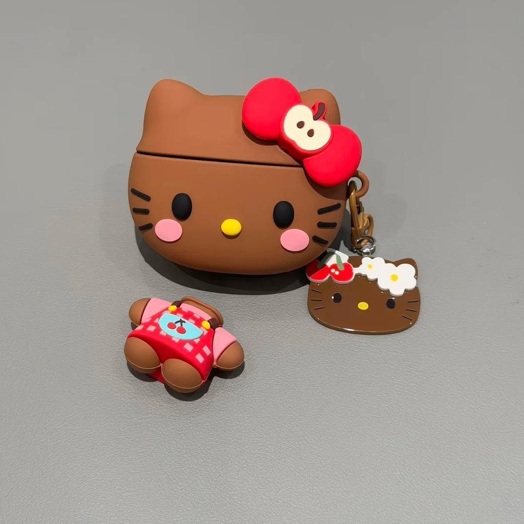 Cute cherry kt cat AirPods pro apple bluetooth headset case 1/1/1 generation cartoon case for women