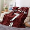 Cristiano Ronaldo Printed Flannel Blanket, Soft Throw for Bedroom Sofa, Washable,soccer Fan Merchandise, Great Gift.