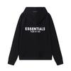 FEAR OF GOD ESSENTIALS Flocked Letter Hoodie Loose Fit Fleece Sweatshirt Men Women
