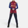 Nike F.C. Barcelona Strike Letter Print Color Block Football Training Long Sleeve T-Shirt Kids Tops Noble-Red FJ5534-621