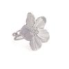 European and American Stainless Steel Luxury Open Flower Ring - Women's Trendy Versatile Fashion