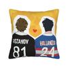 Kiss Heated Rivalry Square Pillow Covers Polyester Seat Hockey Romance Cushion Cover Cool Home Decoration Pillow Cover