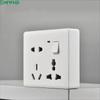 MIWHD IP54 Wall Switch & 8-Hole Socket Panel