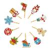 5/10pcs Diamond Painting Christmas Santa Claus Pendant Decoration Atmosphere Decor for Children Christmas Gift Natal Navided