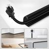 1 ud. Canaleta Adhesiva Invisible para Cables - Protector de Cables Antipasos Cubierta Suave para Cables con Tapa para Uso en Paredes Hogar Oficina