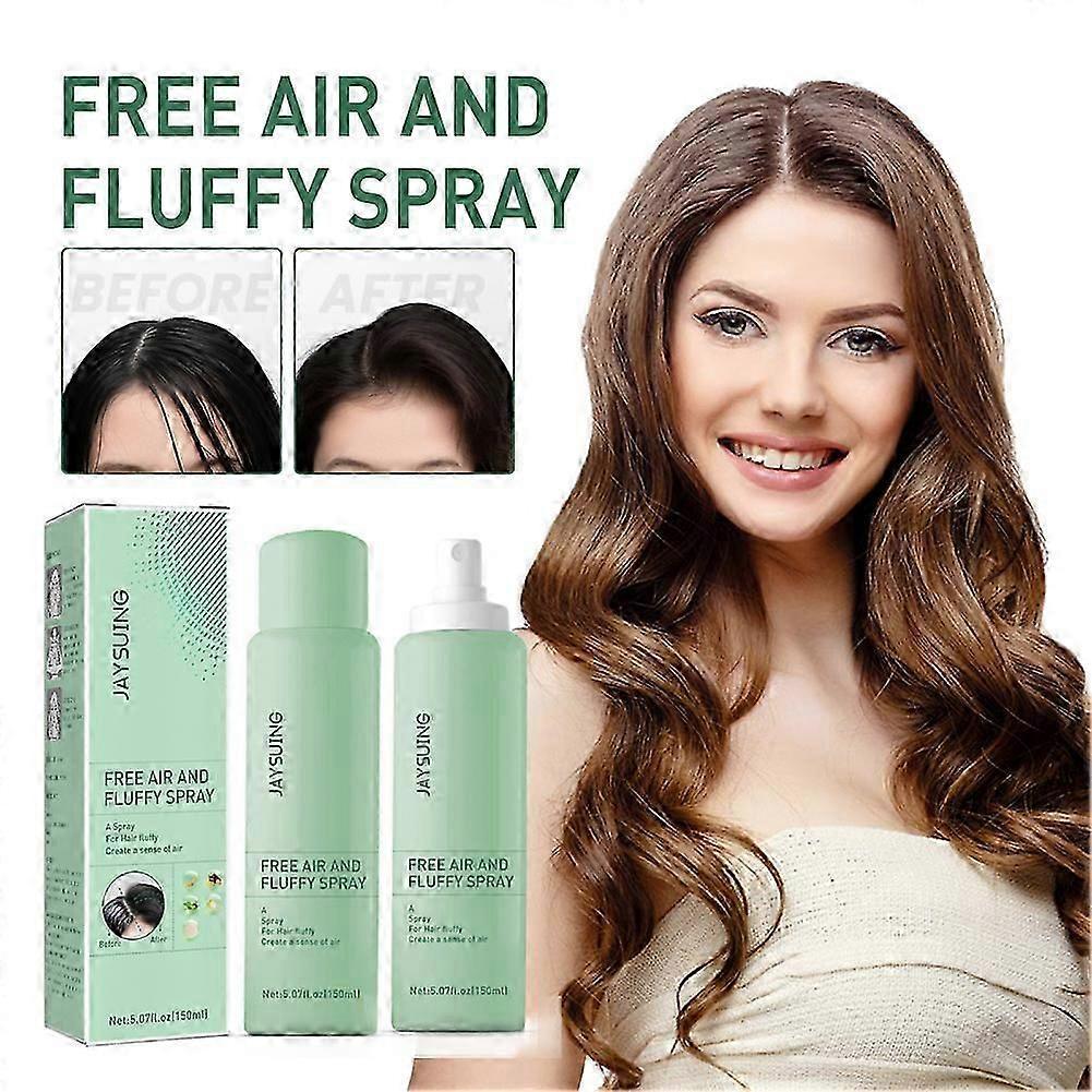 2Pcs Air Feeling Fluffy Spray Hair Fluffy No Wash Dry Shampoo Hair Refreshing Root Hairstyle Shampoo Brighten Lazy Oil Control Spray