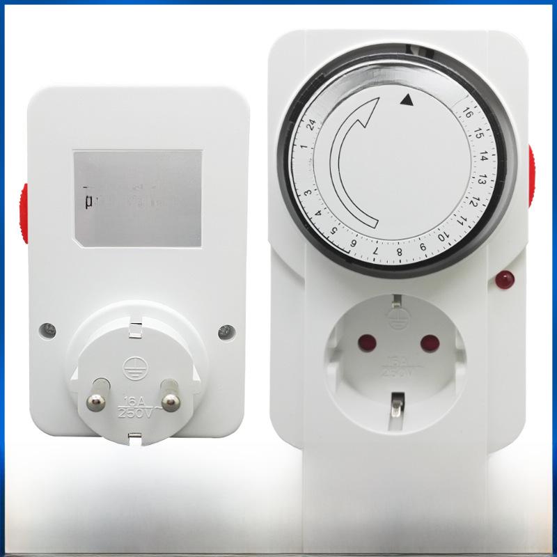 European 16A Mechanical Timer Socket - German/Russian Standard