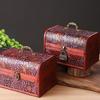 Spacious Wood Storage Box For Jewelry Watches Featuring Antique Look For Home Decoration