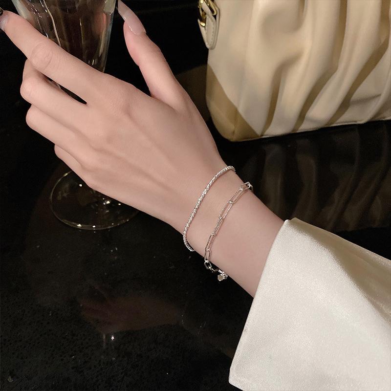 Sparkling Adjustable Bracelets For Women Elegant Gypsophila Wedding Jewelry Gift