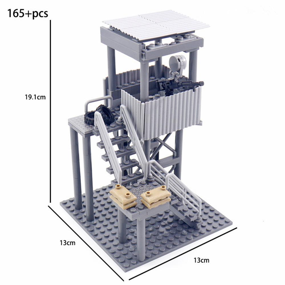 

Вторая мировая война WW2 армия солдаты спецназ полиция наблюдательная вышка модель строительные блоки кирпичи игрушки для детей рождественский подарок