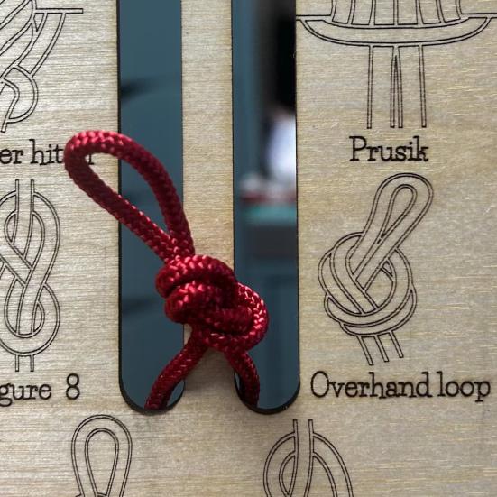 Learn Knot Training Board 16 Knots Tying Practice Wooden Board Beginner Reefs Square