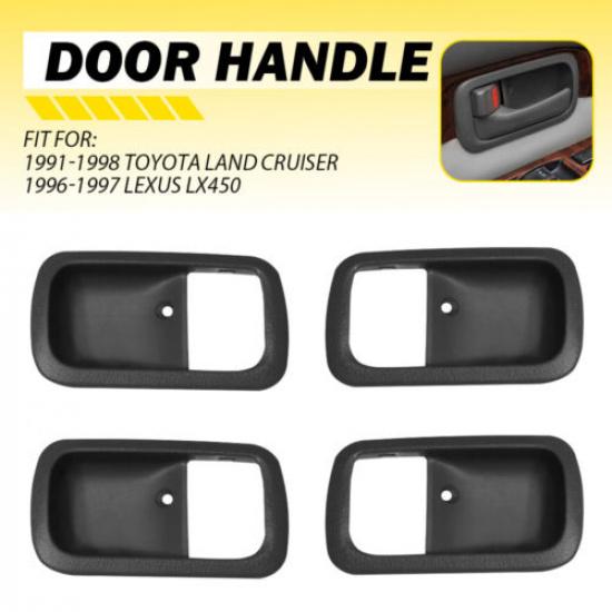 For Lexus LX450 Toyota Land Cruiser Inner FZJ80 Door Handle Bezel Set Gray
