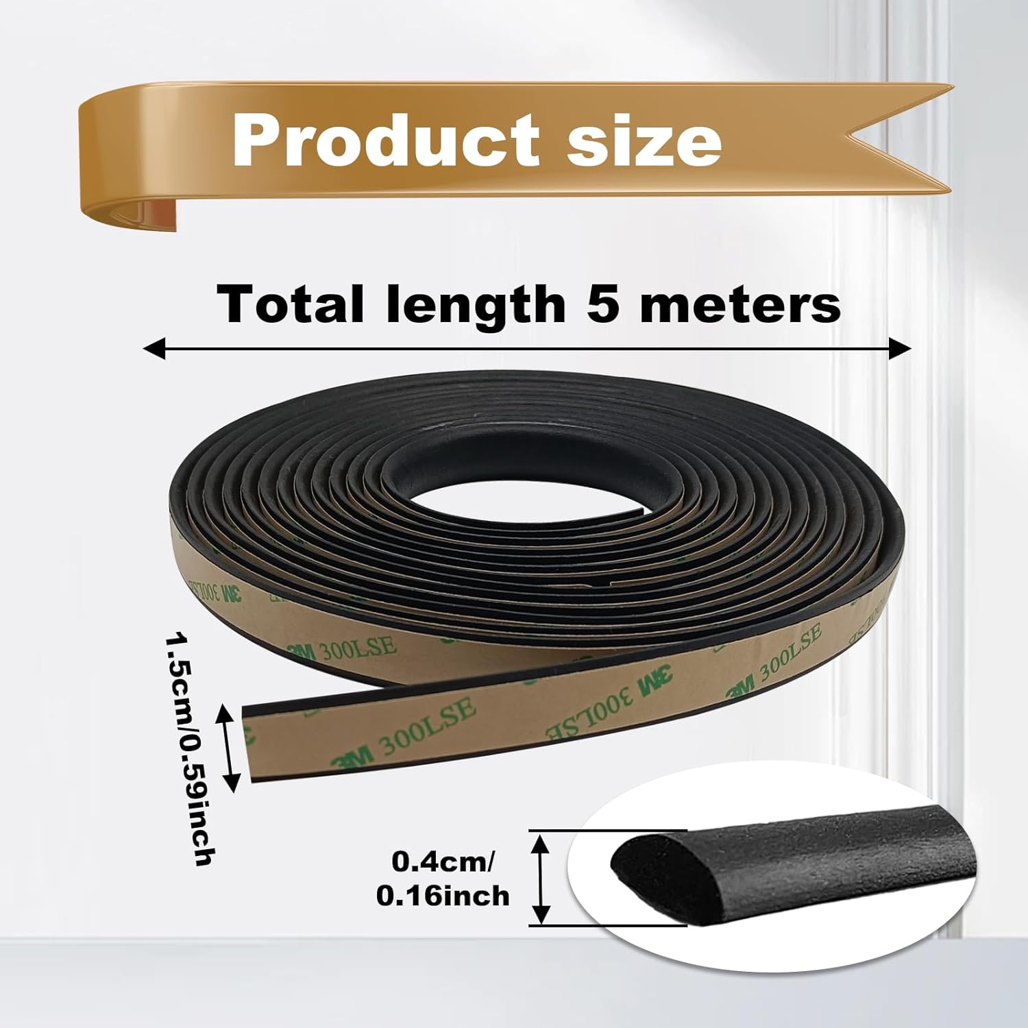 Car Windshield Seal Strip, Sunroof Seal Rubber Seal Seal Strip for Car Front & Rear Windshield/Sunroof/Windows Weather/Sliding Doors Sealing