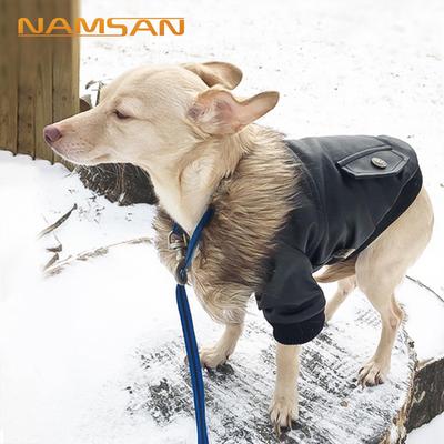 Zimní oblečky pro psy Pet Dog Plus Sametové zateplené zahušťovací kožená bunda Bunda pro štěňata Parkas pro čivavy Malý střední pes