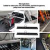 Aluminum L Track 304mm Thickened L Track Tie Down Rail with 4 Round Rings for Motorcycles ATVs Dirt Bikes Pickup Trucks
