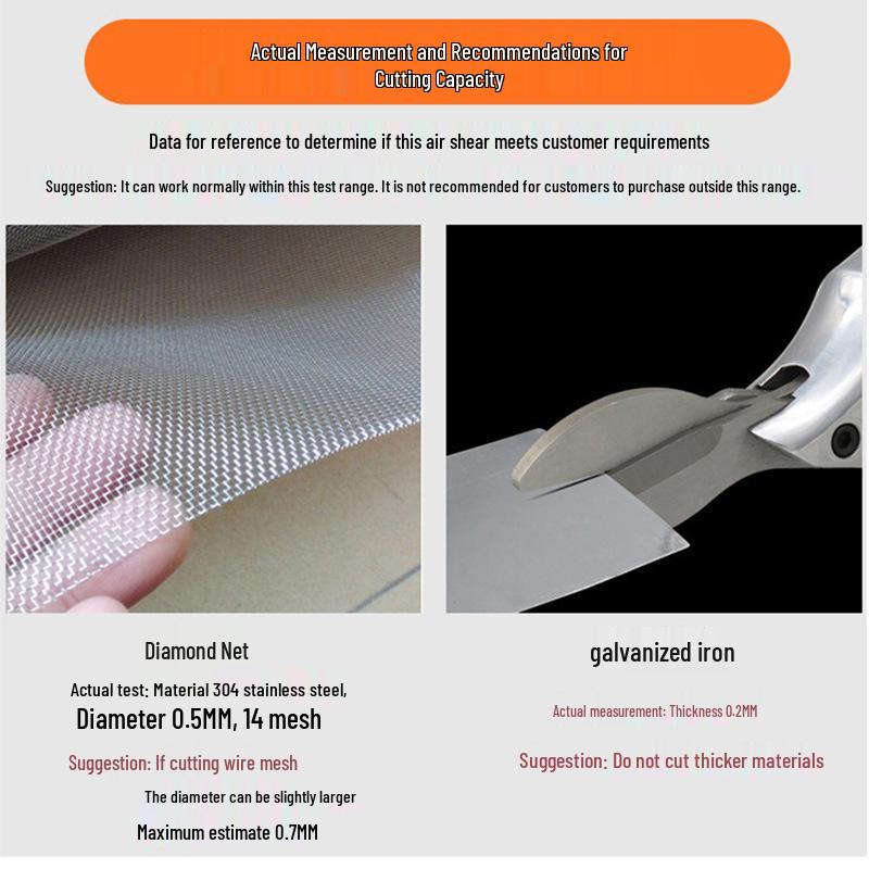 Gaobao King Kong Pneumatic Shears for Metal, Plastic, and Wire Mesh Cutting
