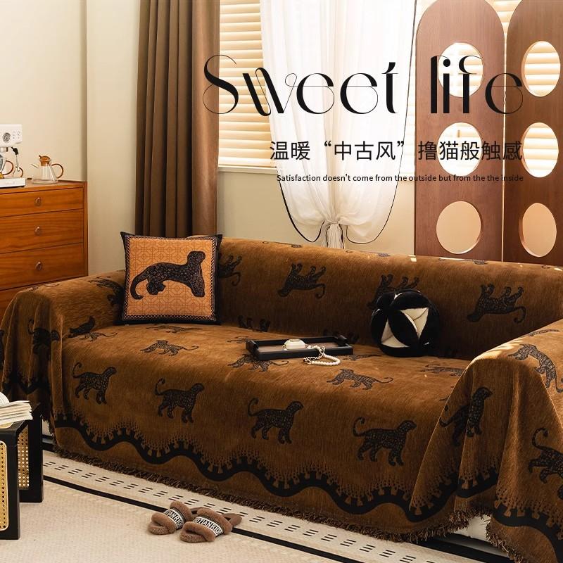 Velvet Sofa Cover With Soft Lining, Tailored Couch Cover And Reversible Sofa Slipcover For Comfortable Sits