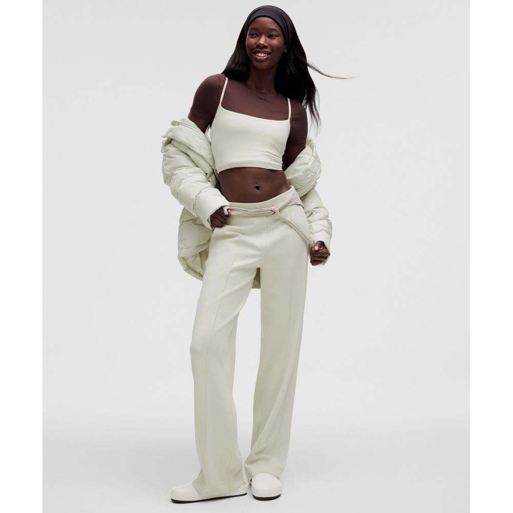 Lululemon Softstreme Pintuck Mid Rise Pant  Regular Bone