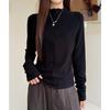 Women's Fleece-Lined Half-Zip Turtleneck Long-Sleeve Base Layer for Autumn/Winter