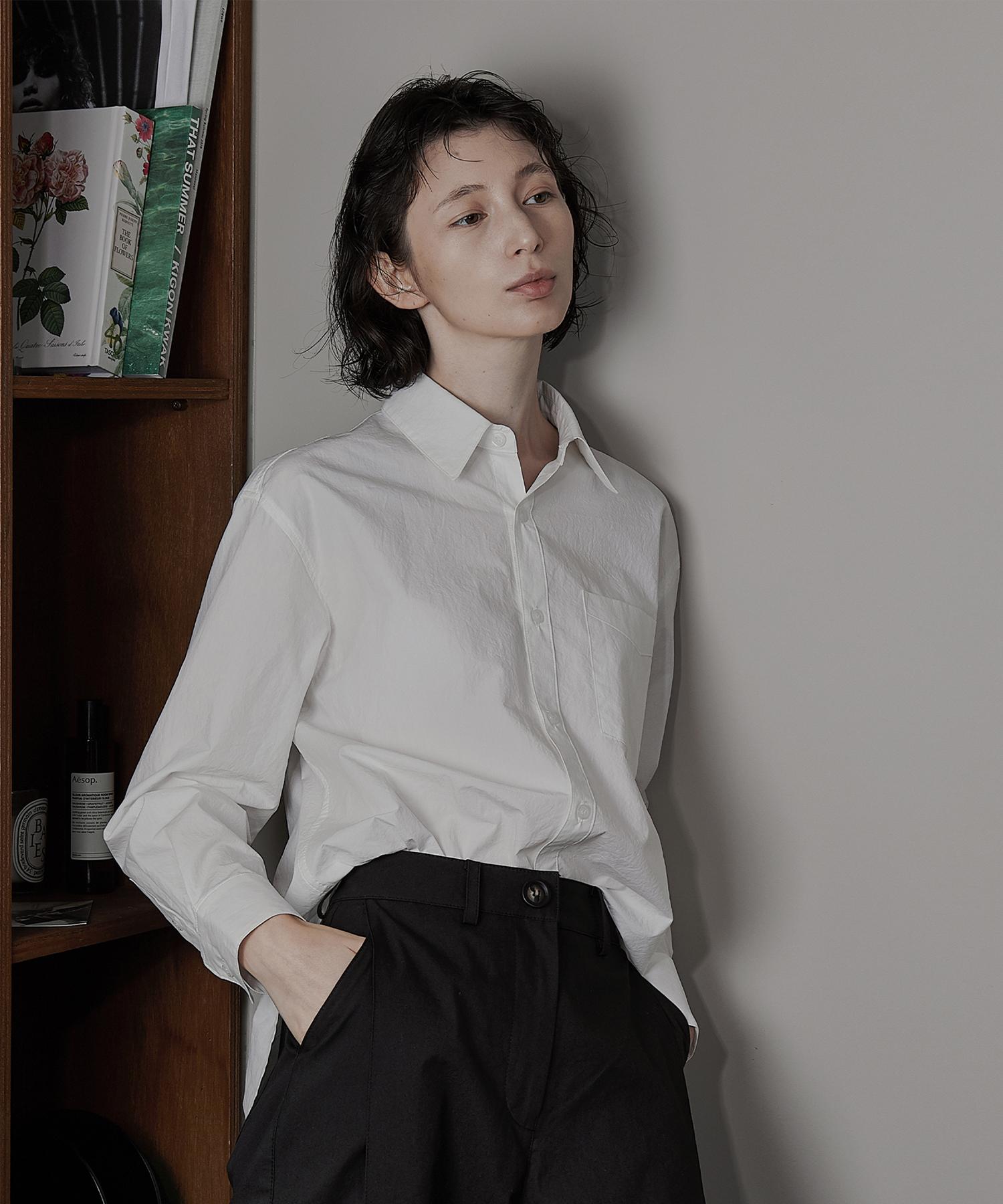 Bowloon Paper Over Shirt (White)