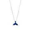 Collana d'Argento con Coda di Delfino in Lapislazzuli