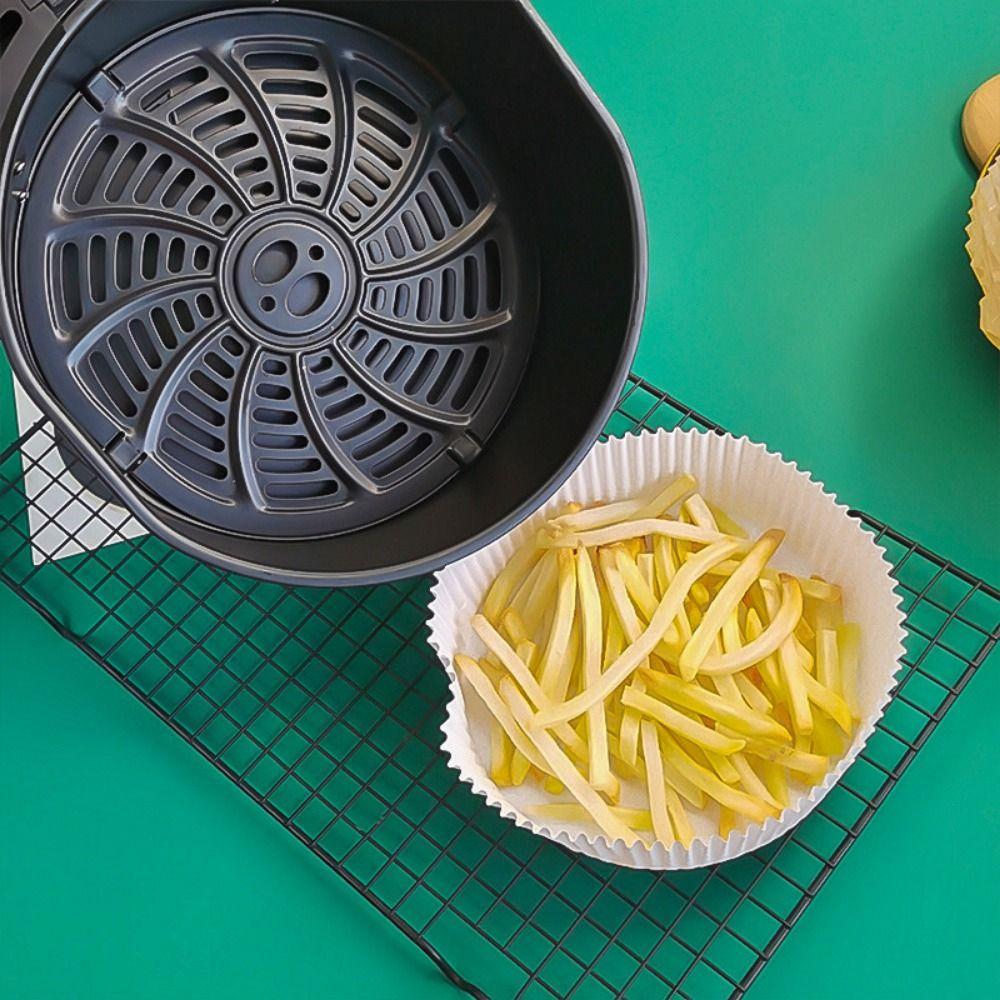 

Round Air Fryer Grill Plates 23cm Air Fryer Replacement Tray Air Fryer Grill Pan Air Fryer Mat чорний