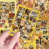 8 Stück Antikstil Rilakkuma Schnittfolien-Sticker Niedlich Beliebt Einfach und Kreativ Verpackungsmaterialien Wasserdichte Aufkleber
