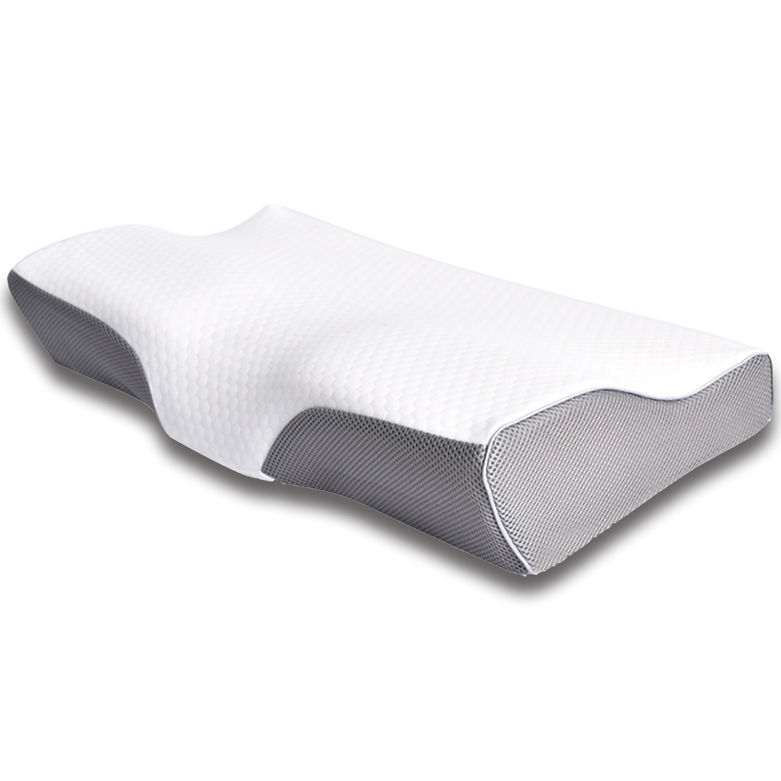 

Sleep Pillow, Cervical Pillow, Memory Foam Pillow, Concave Hollow Design, 3D Ergonomic Pillow, Suitable for Back and Side Sleepers, Relieves Shoulder