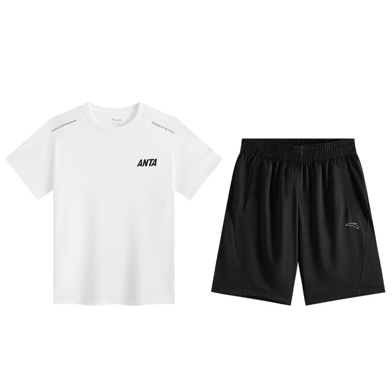 Anta Kids 2025 Summer Breathable Boys Knitted Sportswear Set A52527733 120