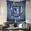 Custom Name Kks Lech Poznan Wall Tapestry Aesthetic Wall Hanging Printed Fabric Blanket Decorative Tapestries for Bedroom Living Room Home Decor
