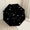 1PC stars space Umbrella-8-Rib Reinforced, Automatic Open, Lightweight & Durable, Cute Fashion Accessory for Outdoor, Beach or Casual Use, Beach Umbre
