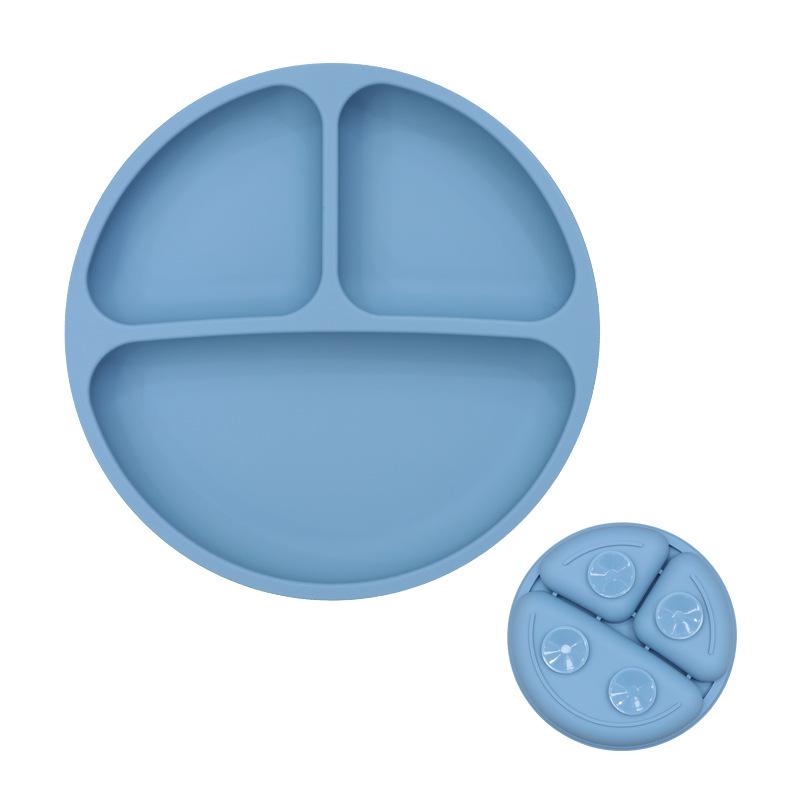Silicone Suction Plate: Durable, Anti-Fall, Divided Baby Tableware