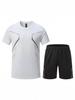 Summer Quick-Dry Short-Sleeve Sports Set: Comfortable Cool Running & Training Wear