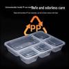Disposable 5-Compartment Meal Prep Containers