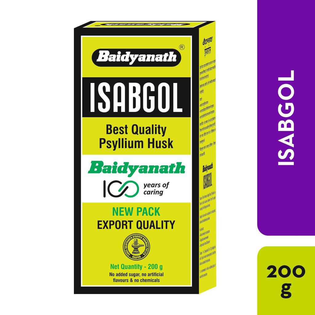 Baidyanath Isabgol Psyllium Husk Powder 200G Pack Of 3 | Natural Fibre Supplement For Healthy Digestion