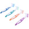 1Pc Denture Teeth Brush Easy Grip Handle Double Sided Toothbrushes Colour Random