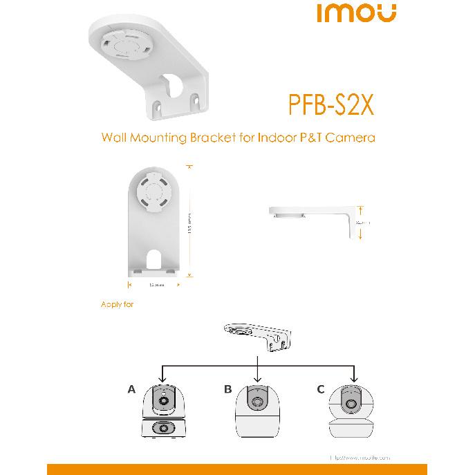 IMOU PFB-S2X Wall Mount Bracket for Ranger Serie Ranger Dual,Ranger 2C,Ranger RC,Ranger 2 Indoor Camera 7