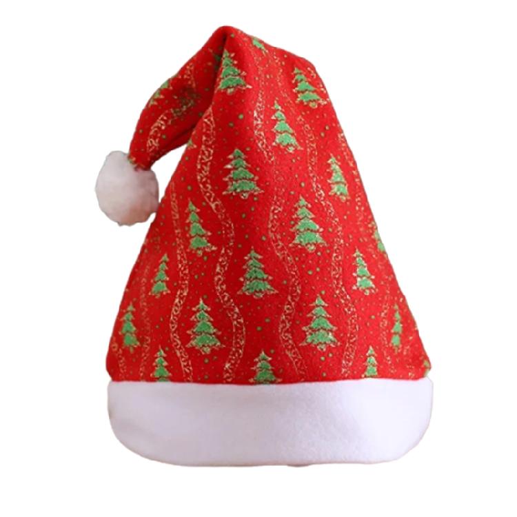 Cute Children Christmas Hat Plush Santa Hat for Casual Birthday Festival Photo