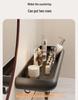 Punch-Free Gunmetal Bathroom Shelf: Wall-Mounted Storage for Vanity & Toilet